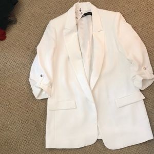 Zara white blazer
